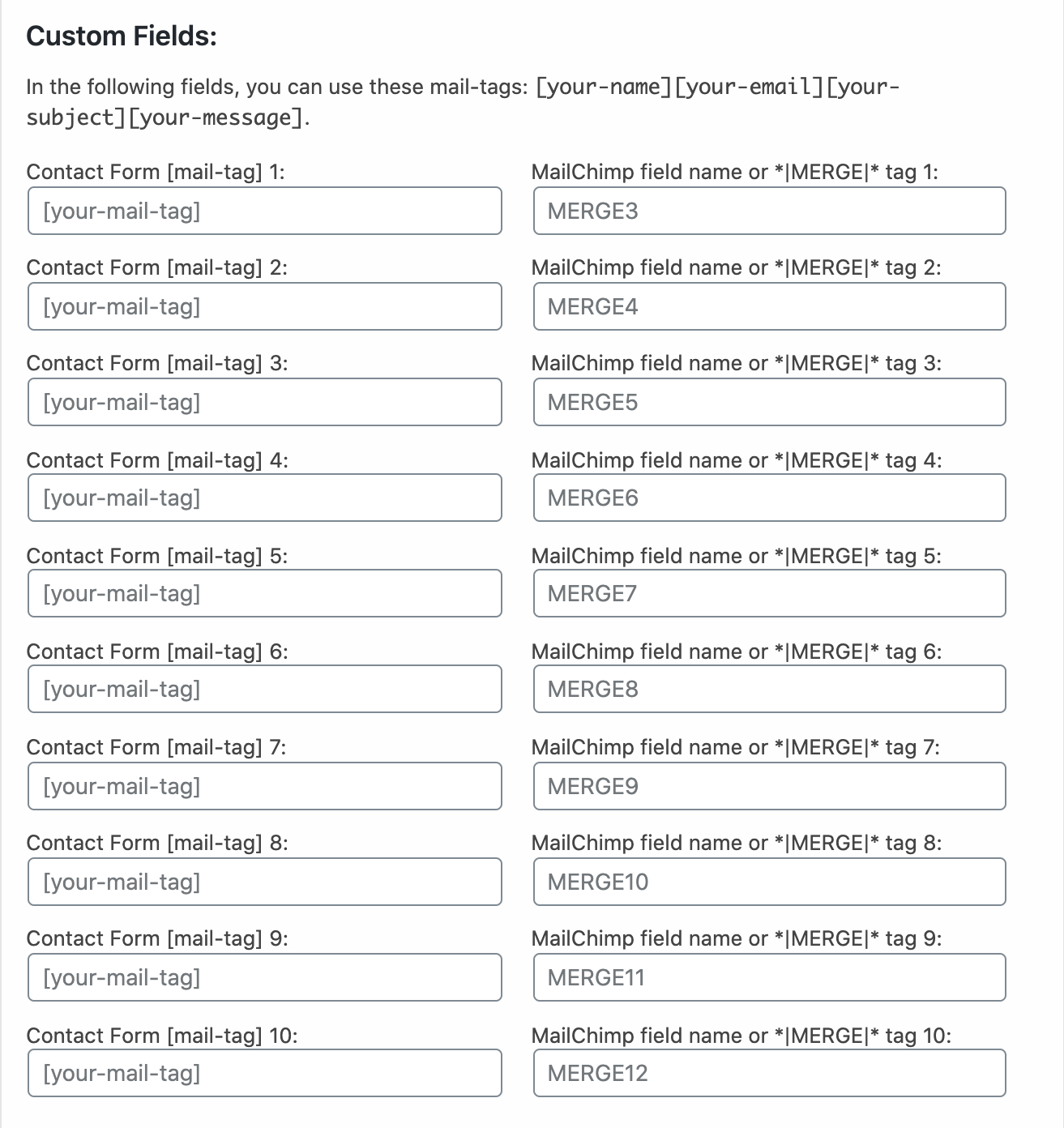 wordpress mailchimp extension custom fields - chimpmatic lite